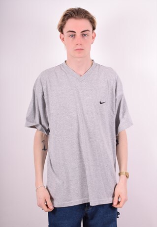 NIKE MENS VINTAGE T-SHIRT TOP XL GREY 90S
