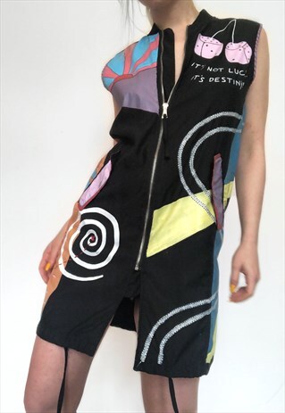 THE RIDE HANDPAINTED LONG VEST / DRESS