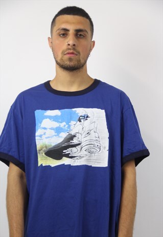 VINTAGE CONVERSE ILLUSTRATED BLUE T-SHIRT