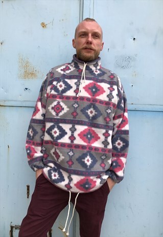 VINTAGE 80' OLDSCHOOL COOL PASTEL UNISEX FLEECE SWEATSHIRT