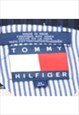 VINTAGE TOMMY HILFIGER STRIPED 1990S YELLOW & NAVY JUMPER - 
