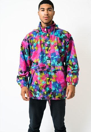 VINTAGE COLOURFUL WINDBREAKER JACKET