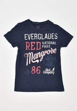 Vintage Best Company T-Shirt Top Navy Blue