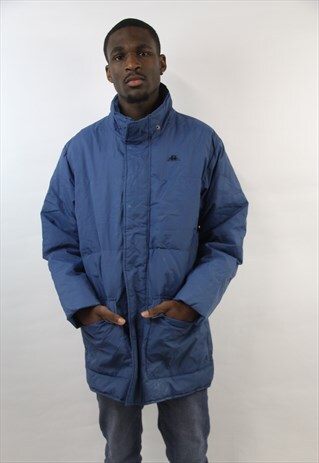 VINTAGE 90'S KAPPA BLUE PADDED SPORTS JACKET