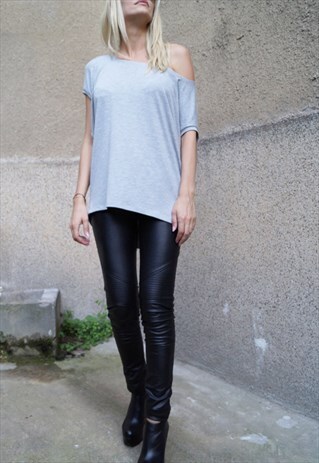 OVERSIZED TOP TUNIC DRAPED LOOSE BLOUSE MINI DRESS F1622