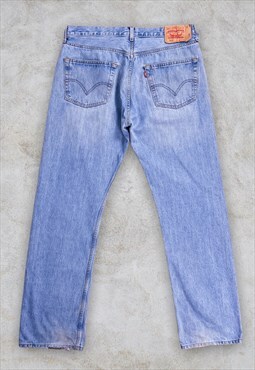 Vintage Levi's 501 Jeans Blue Denim Straight Leg W38 L34