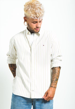 VINTAGE 80S TOMMY HILFIGER CLASSIC SHIRT / S6353