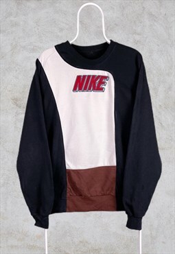Vintage Reworked Nike Sweatshirt Spell Out Large