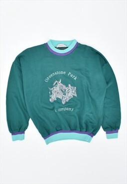 Vintage 90's Sweatshirt Jumper Green