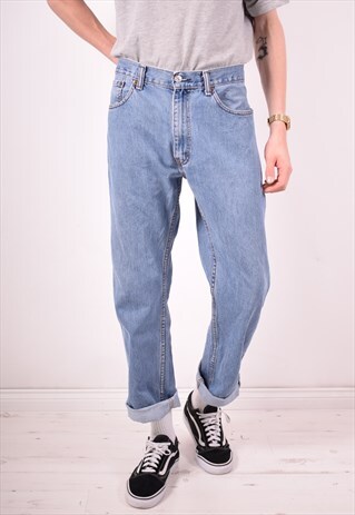 LEVI'S 505 MENS VINTAGE JEANS W36 L30 BLUE 90S