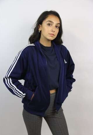 VINTAGE ADIDAS 90'S NAVY JACKET