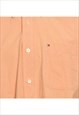 CORAL & WHITE TOMMY HILFIGER GINGHAM SHIRT - S