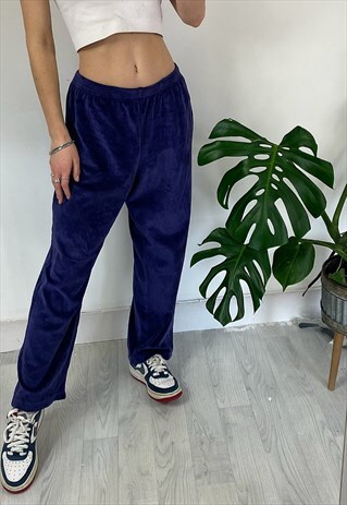 VINTAGE Y2K VELOUR BAGGY TROUSERS