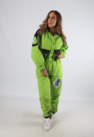 VINTAGE SPORTINO FULL SKI SUIT SNOW SPORTS UK 12 M (94F)