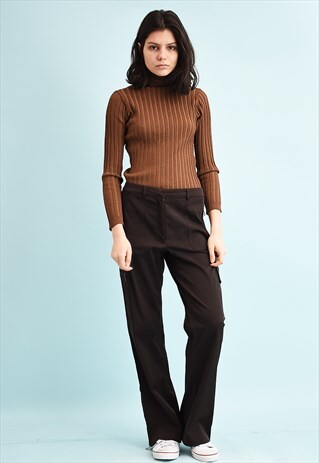 90'S RETRO REGULAR WAIST CARGO TROUSERS