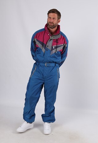 VINTAGE DUBIN FULL SKI SUIT SNOW UK M 38 - 40" (66Q)