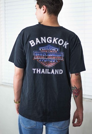 VINTAGE HARLEY DAVIDSON T-SHIRT LOGO 90S XL 10.3