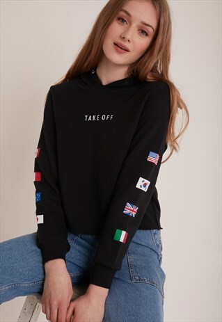 TAKE OFF SWEATSHIRT - BLACK