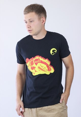 VINTAGE MENS MOTORCYCLE RACING BIG LOGO T-SHIRT
