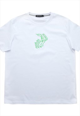 White/Mint Your Love Printed T-Shirt