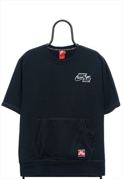 Vintage Nike Air Black Short Sleeved Sweatshirt Mens