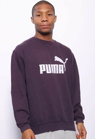 VINTAGE PUMA LOGO SWEATSHIRT NAVY BLUE
