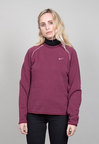 VINTAGE 90'S NIKE BURGUNDY SWEATER