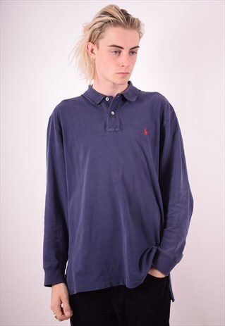 POLO RALPH LAUREN MENS VINTAGE POLO SHIRT LARGE 90S
