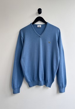 Vintage Lacoste V Neck Sweater Jumper