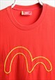 VINTAGE EMBROIDERED SEAGULL LOGO TOP RED