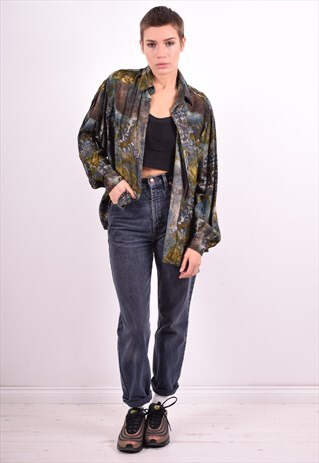 WOMENS VINTAGE SHIRT XXL MULTI 90'S