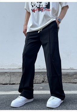 Black Relaxed fit pants trousers