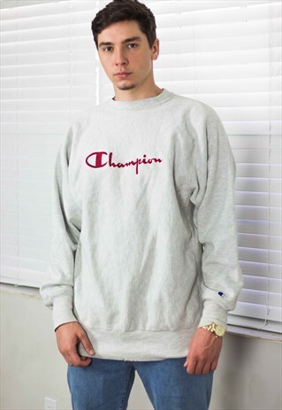 VINTAGE CHAMPION SWEATSHIRT REVERSE WEAVE LOGO 90S XXL 26