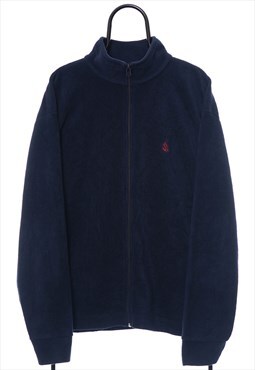 Vintage Nautica Navy Zip Up Fleece Womens