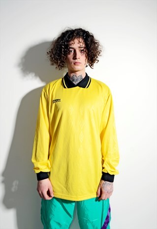 UMBRO VINTAGE FOOTBALL SHIRT SOCCER LONG SLEEVE JERSEY RAVE