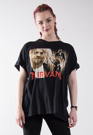 90'S VINTAGE NIRVANA BAND T-SHIRT