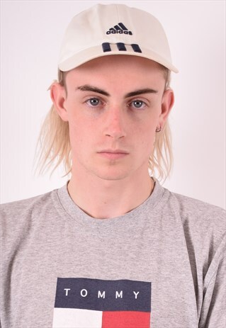 ADIDAS MENS VINTAGE CAP ONE SIZE WHITE 90S