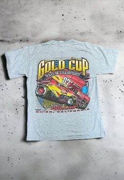 Vintage Y2K Racing Graphic Print Tshirt 