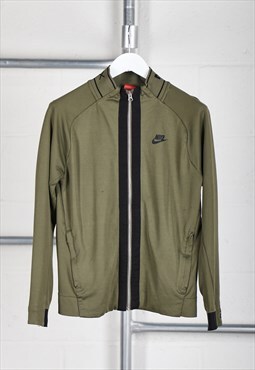 Vintage Nike Track Jacket Green Tracksuit Sports Top Small