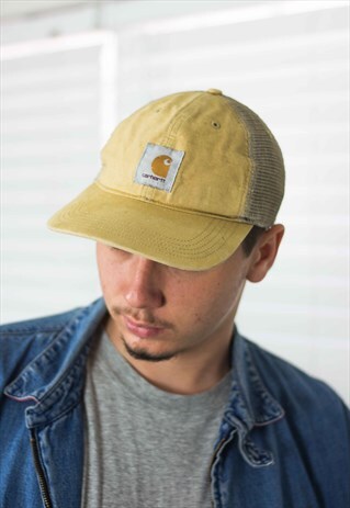 VINTAGE CARHARTT TRUCKER HAT CAP 90S X 2.7