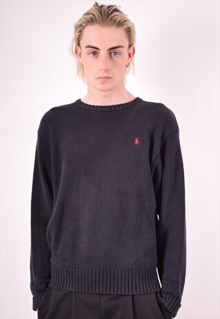 POLO RALPH LAUREN MENS VINTAGE JUMPER SWEATER LARGE 90S