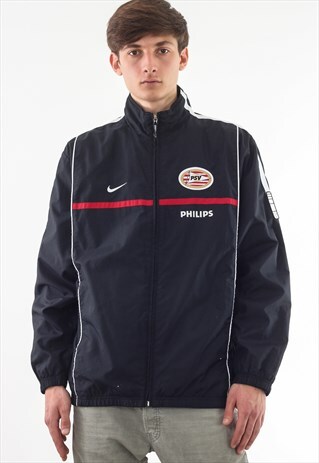 VINTAGE NIKE PSV TRACKSUIT 90S BLACK FOOTBALL