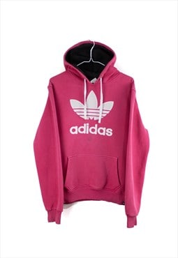 Vintage Adidas Hoodie in Pink XL