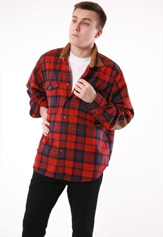 90S VINTAGE PEAK PERFORMANCE WOOL OLDSCHOOL SHIRT 14004