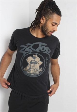 Vintage ZZ Top Band T-Shirt Black