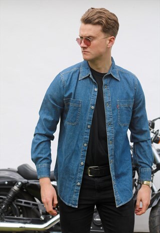 LEVI'S USA MIDWASH DENIM SHIRT