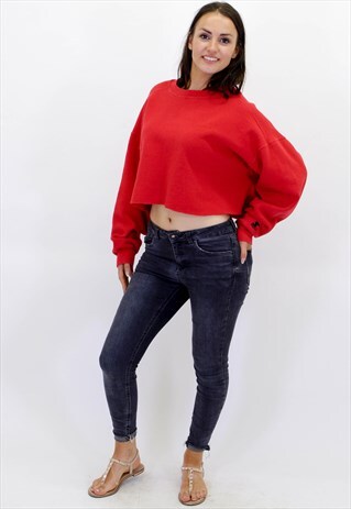 VINTAGE STARTER CROPPED SWEATSHIRT
