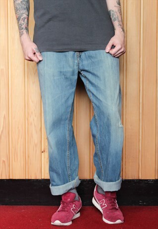 VINTAGE BLUE 559 LEVI'S RIPPED JEANS