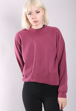 VINTAGE 80'S MAROON SWEATSHIRT