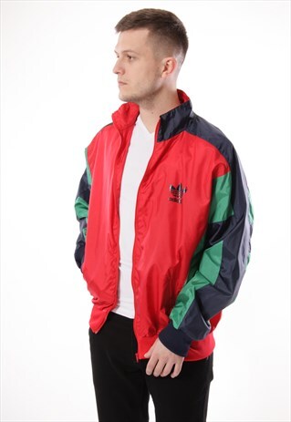 VINTAGE VTG RARE ADIDAS SHELL JACKET LOGO OVERSIZED 12955